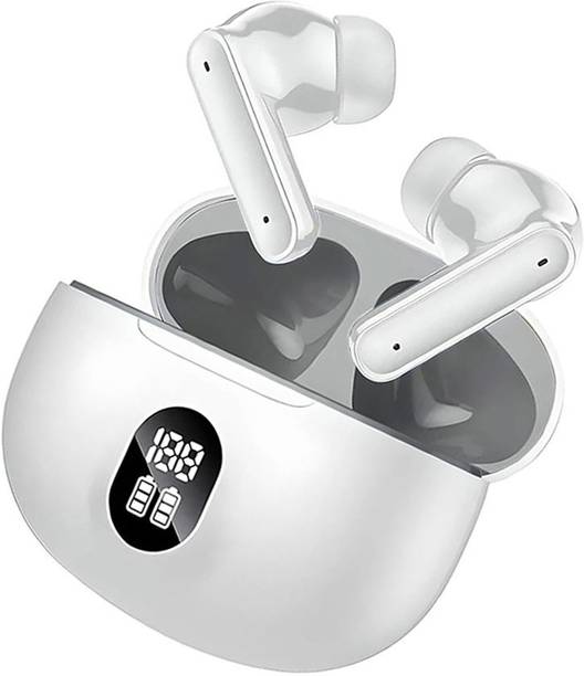 Qvee Earbuds 60 HRS Playback, UltraPods Bluetooth Wireless Earphones Mic High Bass-20 Bluetooth