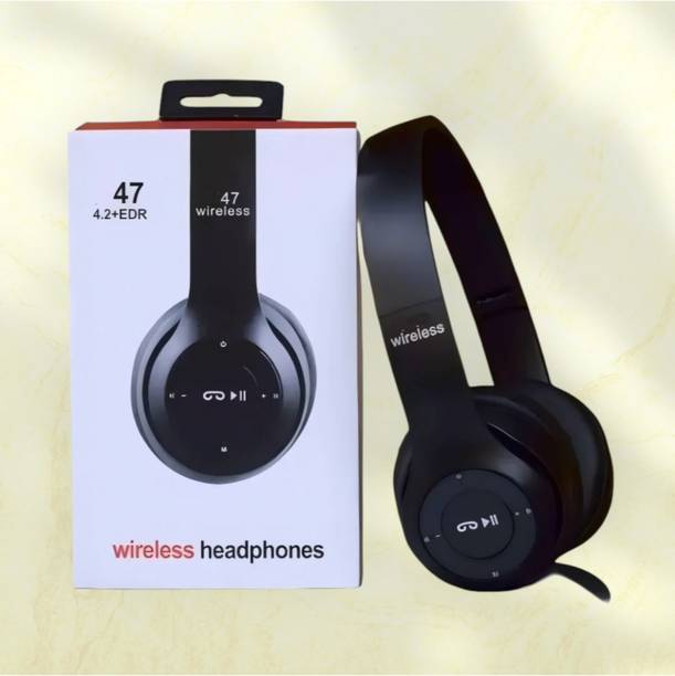 AIZINA Wireless Music Headphones with Built-In Mic & SD Card_FS Bluetooth & Wired