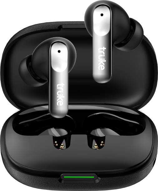 truke Mega 8 70Hr Battery Earbuds w/ 24-bit Spatial Audio, 13mm Bass, Quad Mic ENC Bluetooth