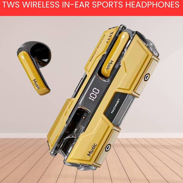 SACRO Warship TWS Wireless 9D Stereo In-Ear Sports Headphones With Digital DisplayI460 Bluetooth