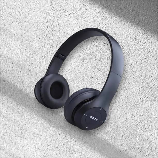 AIZINA Bluetooth Headphones for Gaming with Foldable Design and HD Mic_VE Bluetooth & Wired