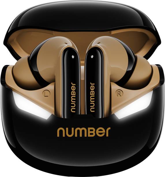 Number Super Buds GTS9 w/Monster Led Light,70H Playtime, Dual Pairing, 4Mic ENC,Hi-Bass Bluetooth