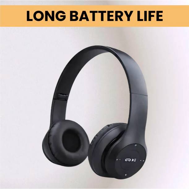 TWS Foldable Hi-Fi Headphones with Mic & SD Card, Strong Battery_UV Bluetooth & Wired