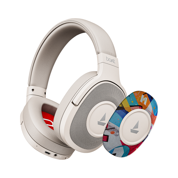 boAt Rockerz Plus 550, Customizable Earcups,100H Battery,Stream Ad Free Music via App Bluetooth