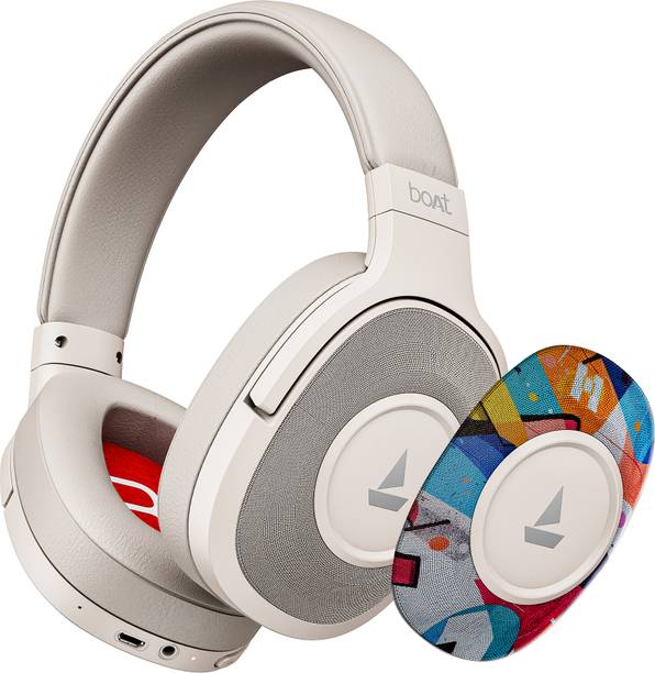 boAt Rockerz Plus 550, Customizable Earcups,100H Battery,Stream Ad Free Music via App Bluetooth