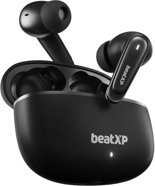 beatXP Wave XPods with 50H Playtime, Quad Mic ENC, Gaming Mode, BT 5.3 Earbuds Bluetooth