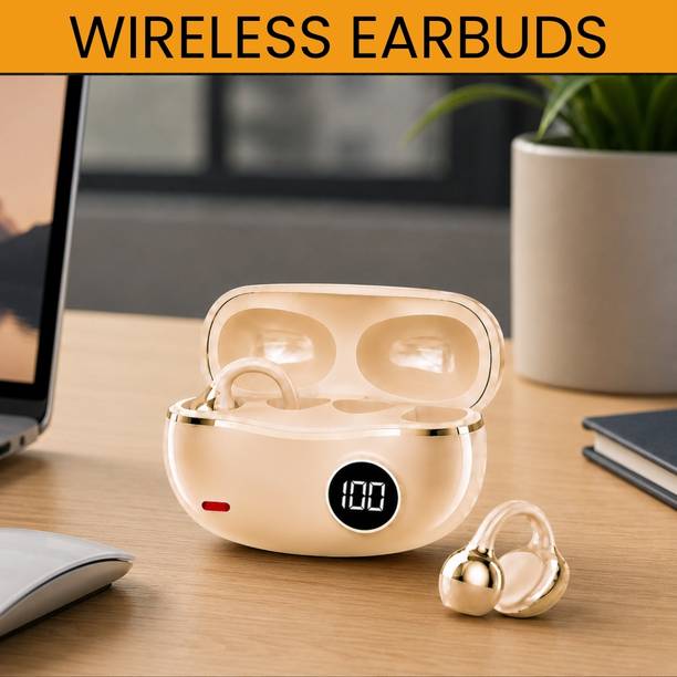 FRONY Wireless Bluetooth Earbuds With LED Battery Display, Ear Clip, Touch ControlO50 Bluetooth