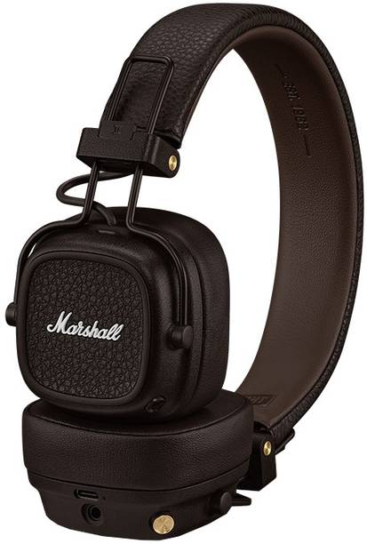 Marshall Major V Wireless On-Ear Headphones, 100 Hours playtime Bluetooth