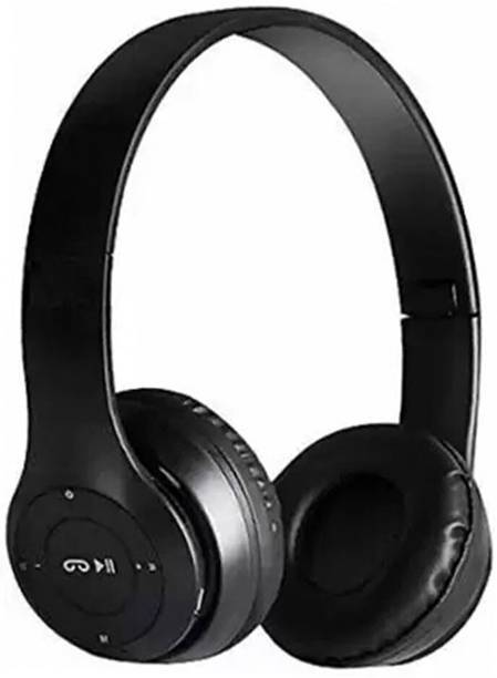 RECTITUDE P47 Over-ear Portable Gaming Headphone Mic Stereo Card Support Music Headset Bluetooth