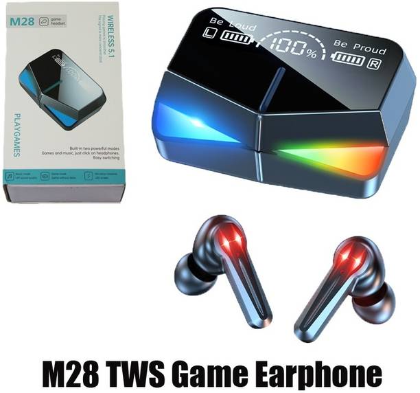ASTOUND M28 TWS Noise Reduction Bass LED Earbuds Bluetooth