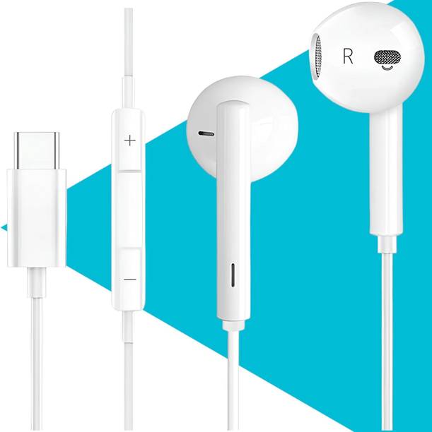 MJN Type C Handsfree with Mic for iPhone 16/iPhone 16 Plus/iPhone 16 Pro/Pro MAX[4] Wired