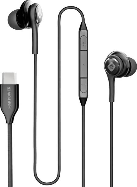 Mak Power Type-C Wired Earphone, Premium HD Audio, 120
