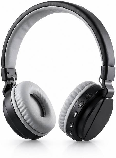 URBAN ZONE ENTERPRISES SH12 Wireless Headphones | Foldable Design | Soft Ear Cushions | Built-in Mic Bluetooth & Wired
