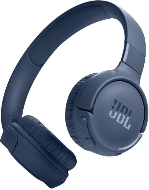JBL Tune 520 BT 57Hr Playtime, Pure Bass, Multi Connect Bluetooth Headset, BT 5.3LE Bluetooth Headset