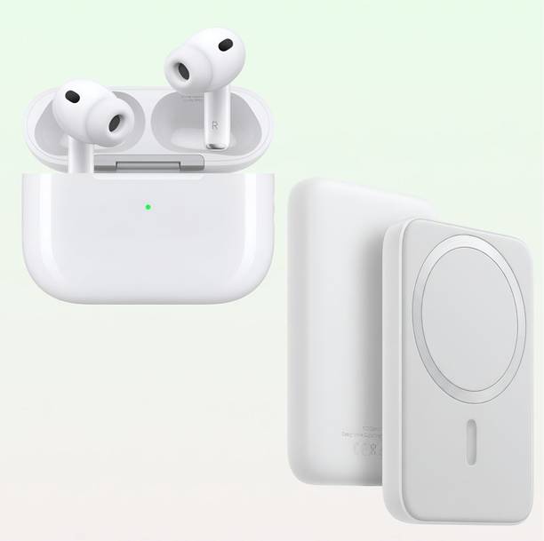 Sanwariya Airpod PRO 2 + Megasafe Power Bank Combo/White.X118 Bluetooth Gaming