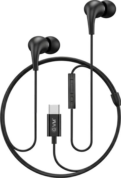 EVM Type-C Earphones [New Launch] Hi-Res Audio, Mic | Noise Isolation | Android iOS Wired