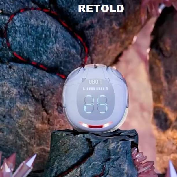 retold UBON NICE J2 Transparent Charging Case and LED Display, ENC Noise Cancelling Bluetooth