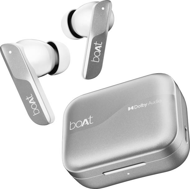 boAt Airdopes 800 w/ Dolby Audio, 4 Mics AI-ENx Tech, Titanium Drivers & ASAP Charge Bluetooth