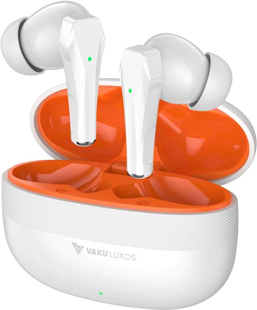 Vaku Luxos SONAIR TWS Bluetooth 5.4 Earbuds 60H Playtime Deep Bass Touch Controls Bluetooth