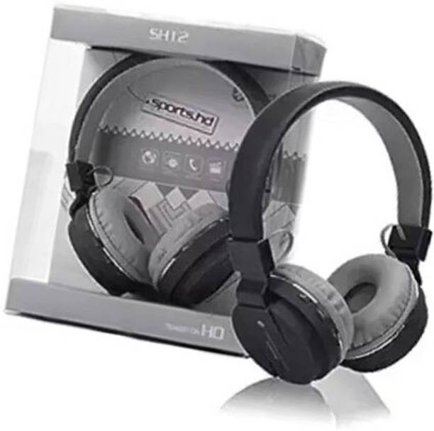 RECTITUDE BEST Quality Sh12 Professional Calls & Volume Controller Bluetooth Headset Bluetooth & Wired