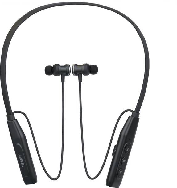 TEMPT Bounce X Neckband with 40 Hours of Playback Time, 10MM Drivers, Vibration Alert Bluetooth