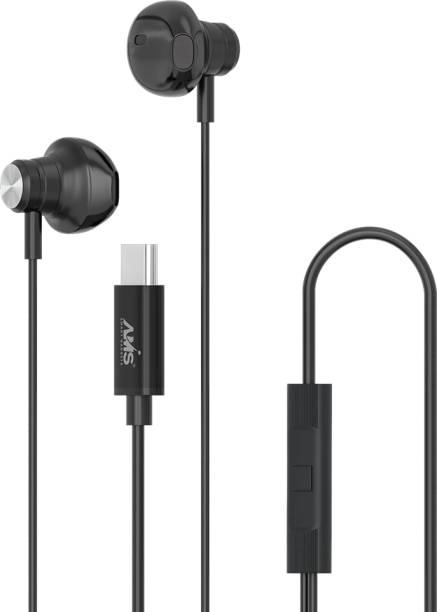 AAMS A154 Dual Driver Dynamic Bass High Definition in-Ear Earphones with Mic Wired Headset