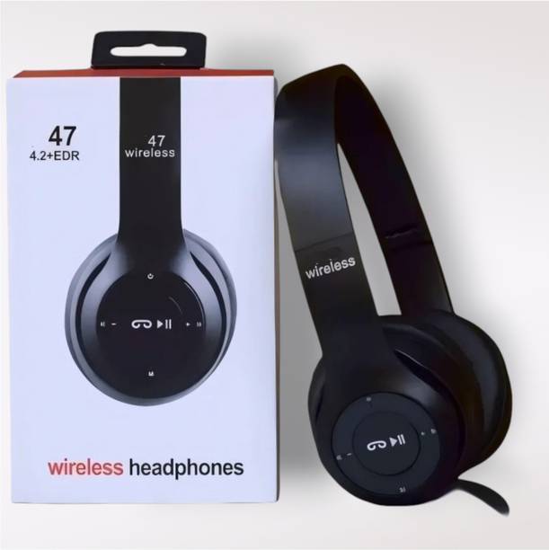 GDS Music Headphones with Mic, SD Card Reader, Long Battery Support_3K Bluetooth & Wired