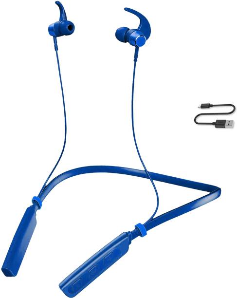 TEQIR Low-Latency Ergonomic Neckband, Sweat-Resistant Magnetic Earbuds, Dual Pairing Bluetooth Headset