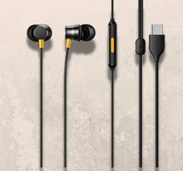 Lynacz Original In Ear Audio Compatible with Realme Earphone Buds 3 Type C Wired