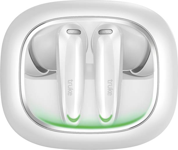 truke BTG Crystal Buds with Spatial Audio, Dual Pairing,68Hrs Battery, 4Mic ENC, 5.4v Bluetooth Gaming