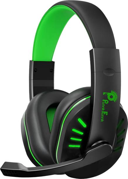 पंकफंक A20 Over Ear RGB light Gaming Headset with Mic वायर्ड हेडसेट गेमिंग हेडफोन