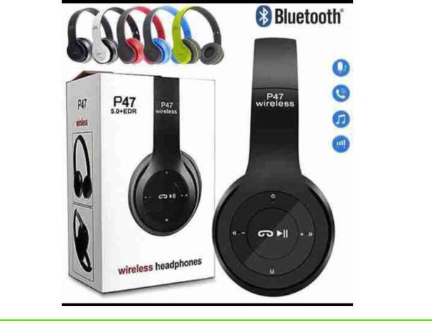 jinzs P47 Wireless Bluetooth Headphones with FM RadioE200 Bluetooth without Mic