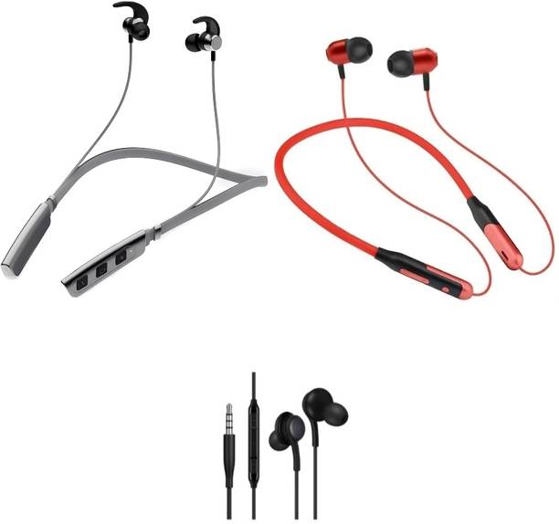LEVELPLUS Buzz & Jazz With Akg Neckband Combo 45 Hours Playtime Bluetooth