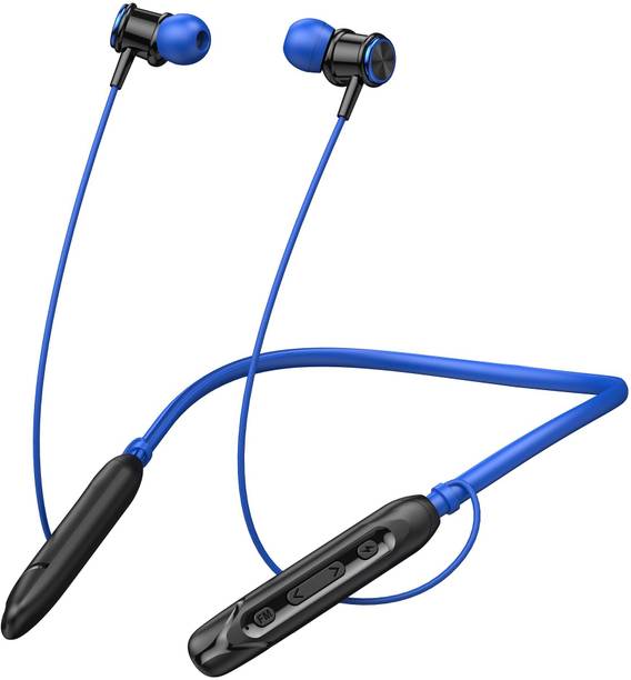 RD EM-500, 13mm Driver, 48 Hrs Playtime, BT v5.2, 5 EQ Mode with FM Radio, IPX4 Bluetooth