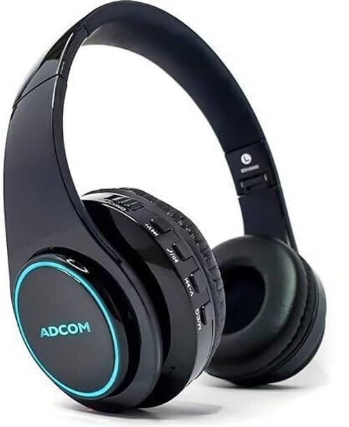 ADCOM Luminosa Wireless Gaming Headphone Stereo sound With Dazzling RGB Light Bluetooth Gaming