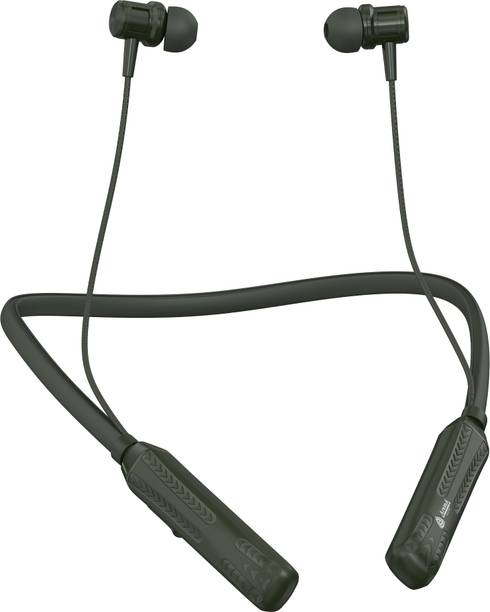 Aroma NB124 Avenger Upto 100 Hours Playtime*,ENC, Voice Changer Fast Charging Neckband Bluetooth