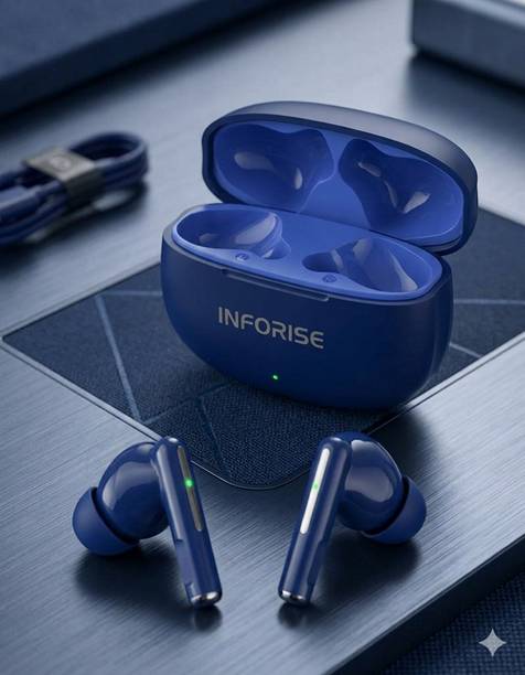 INFORISE Aird opes Earbuds with 55H Play Time, 40MS Low Latency, HD Sound Bluetooth