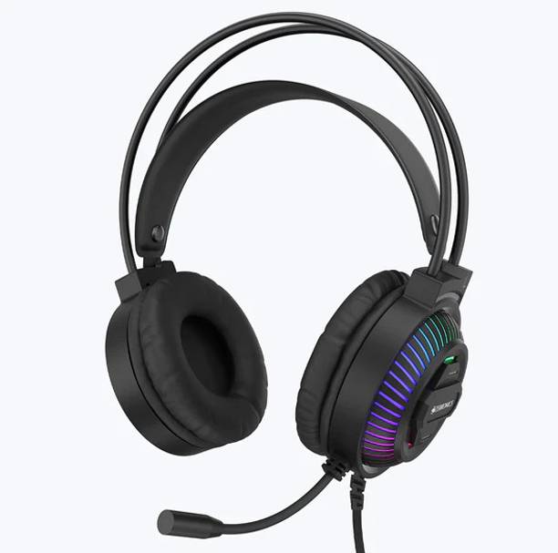 ZEBRONICS ZEB-JUPITER GAMING HEADPHONE Wired Gaming Headset  (Black, On the Ear)