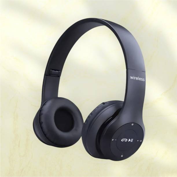 TWS On-the-Go Headphones with Mic, SD Card Slot & Long Battery_KD Bluetooth & Wired
