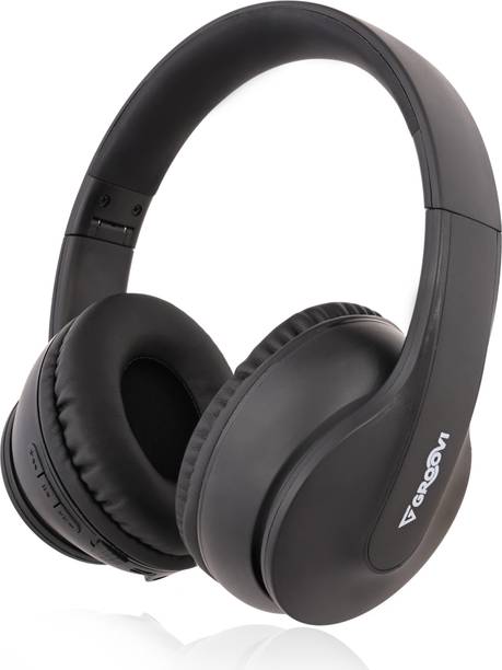 Groovimuzic D-806 UP TO 40 HRS PLAYBACK WITH PREMIUM PACKAGING Bluetooth & Wired