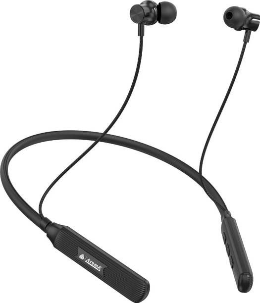 Aroma NB120 Dubai Upto 40H Playtime*, ENC, Fast Charging Dual Pairing Neckband Bluetooth