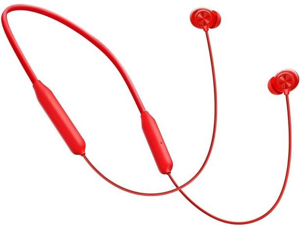 Lufina Wireless Z3 One+Plus Neckband ENC Technology Voice Assistant Shortcut Red Bluetooth