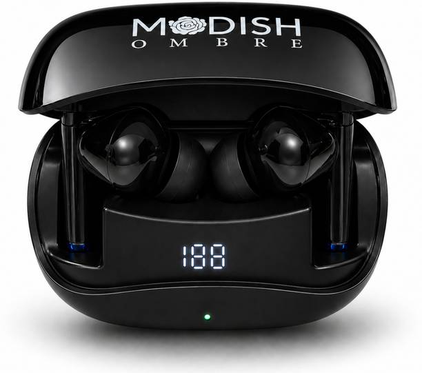 ModishOmbre Vibex 100 hr Backup|Quad Mic Clear Calls|13 mm Sound Driver |Display Indicator Bluetooth