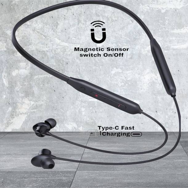 skm 48 Hours Playtime Bluetooth Wireless Neckband Headphones Earphone_KK Bluetooth & Wired