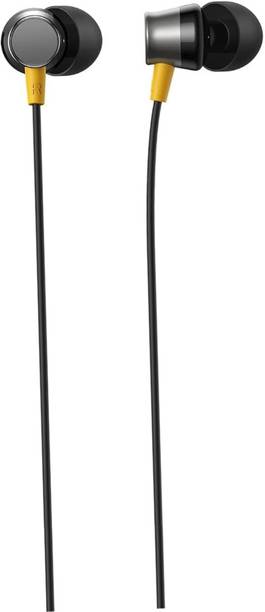 RORRY realme Buds 3 (3.5 mm) Wired Earphones with Mic (Black) Wired Headset Wired