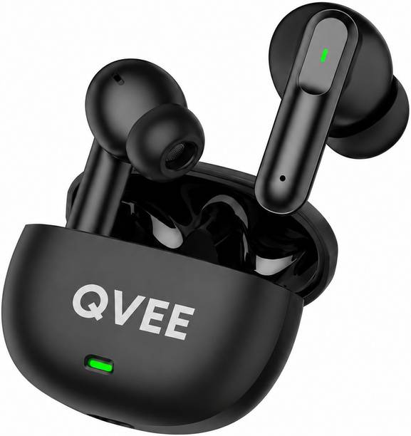 Qvee Aeropods with 50dB ANC, 360 Spatial AI Audio, Hi-Res LHDC and 48hrs Playtime-2 Bluetooth Gaming