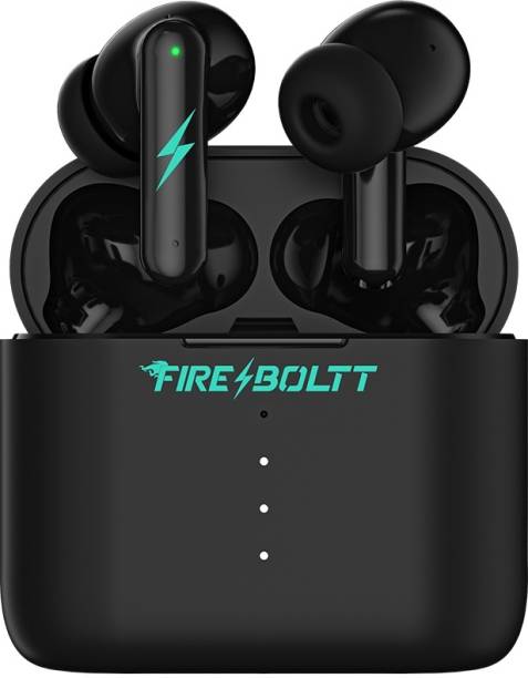 Fire-Boltt Antares Earbuds- BT, Ear Sensor, 10 min Charge, 40 ms Low Latency, Dual Pairing Bluetooth Headset