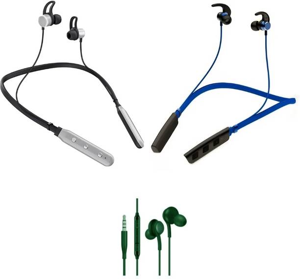LEVELPLUS Bluetooth Music N1 & Buzz With Akg Neckband Combo 45 Hours Playtime Bluetooth