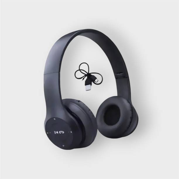 AIZINA HD Wireless Headphones with Mic & SD Card Slot, Extended Runtime_DY Bluetooth & Wired