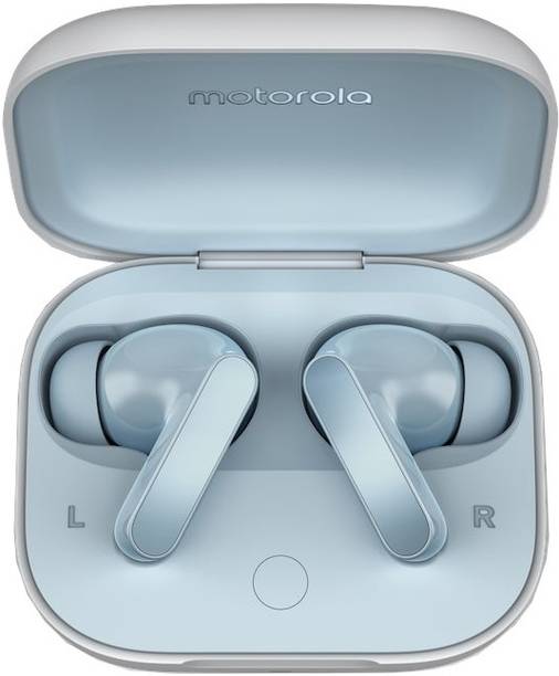 moto buds with Hi-Res Audio, Large 12.4mm driver, 42 hrs playback & IPx4 rating Bluetooth